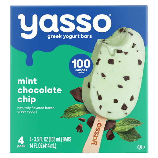 Yasso Frozen Greek Yogurt Mint Chip Bar 4ct