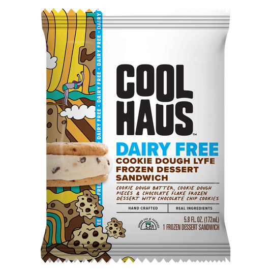 Coolhaus Dairy Free Cookie Dough Lyfe Frozen Dessert Sandwich 5.8oz