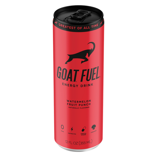 G.O.A.T. Fuel Watermelon Fruit Punch Energy Drink 12oz Can