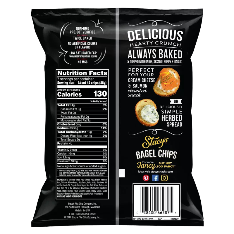 Stacy's Everything Bagel Chips 7oz