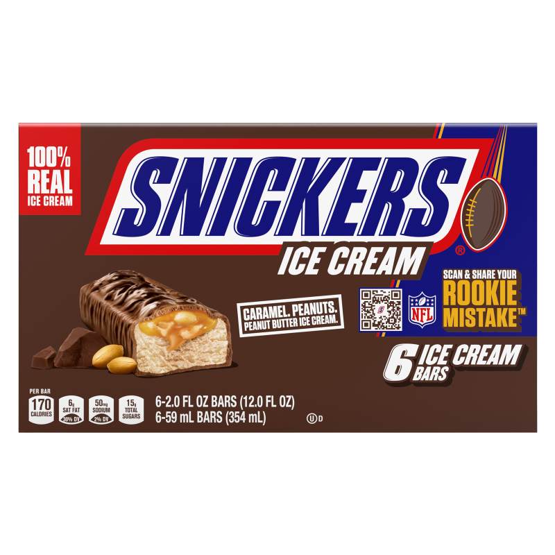 Snickers Ice Cream Bars 6ct