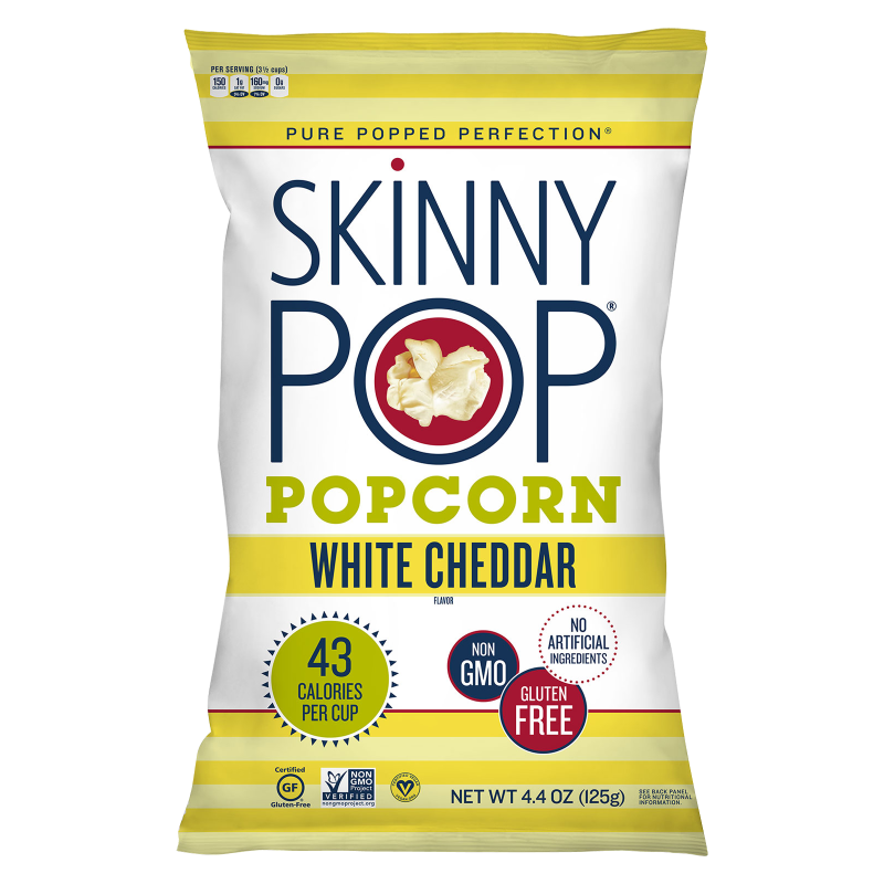 Skinny Pop White Cheddar Popcorn 4.4oz