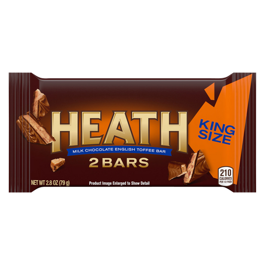 Heath Milk Chocolate English Toffee Candy Bar King Size 2.8oz