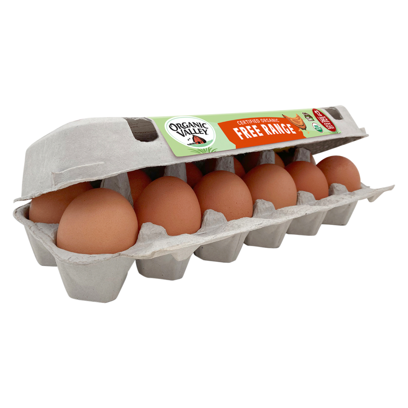 Organic Valley Grade A Free Range Large Brown Eggs - 12ct