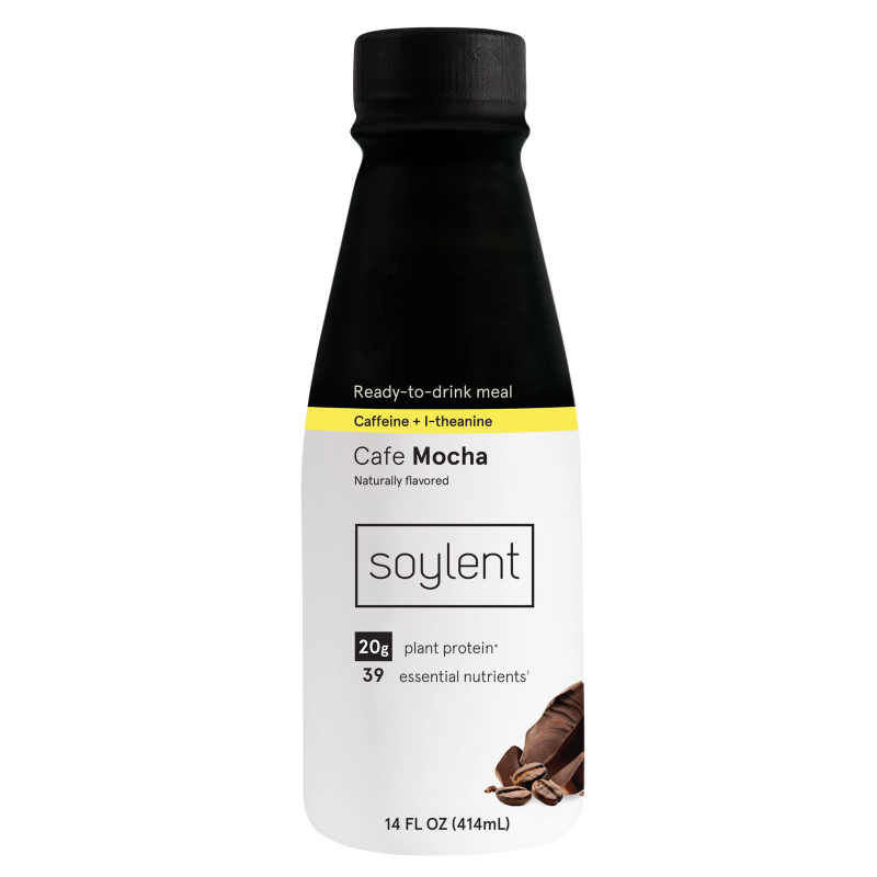 Soylent Complete Nutrition Protein Meal Replacement Shake, Cafe Mocha, 14 Oz.