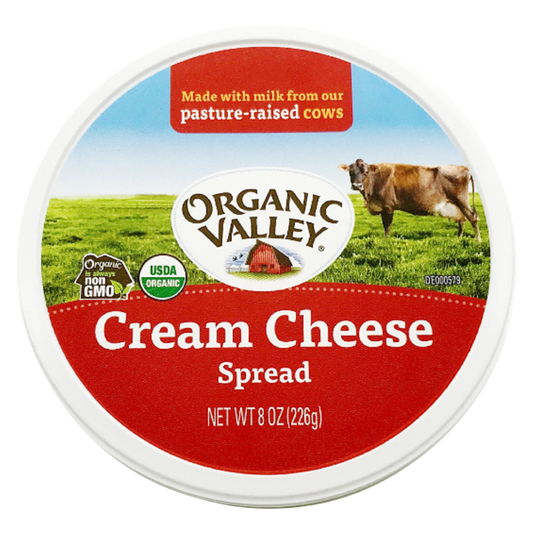 Organic Valley Cream Cheese Tub - 8oz