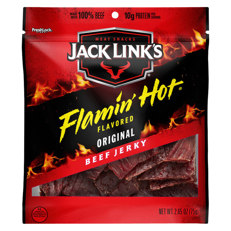 Jack Link's Flamin' Hot Jerky Bag