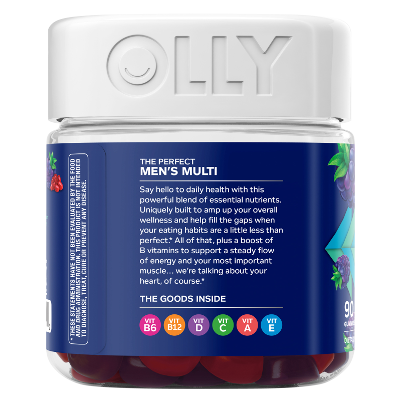 OLLY Men's Multivitamin Blackberry Blitz 90ct