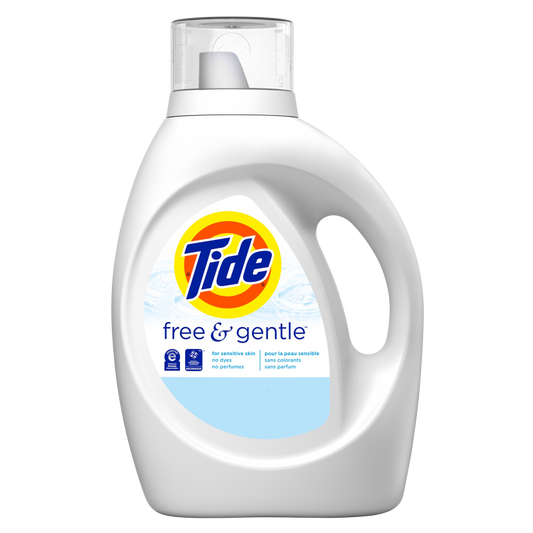 Tide Free & Gentle Liquid Laundry Detergent HE Compatible 92oz