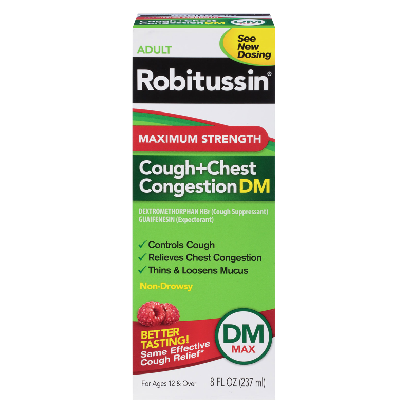 Robitussin Max Strength Non-Drowsy Cough and Chest Congestion 8oz